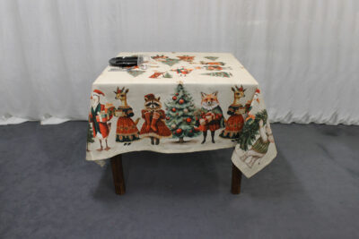 Tovaglia Artissima 4009 Happy Christmas Tag House