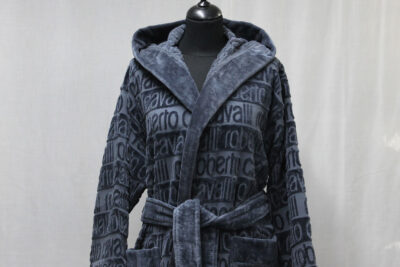 Accappatoio Written grey Roberto Cavalli