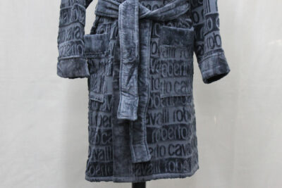 Accappatoio Written grey Roberto Cavalli