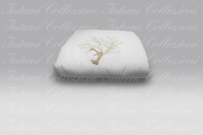 Quilt Corallomania Satin bianco ricamo beige-terra Mastro Raphael