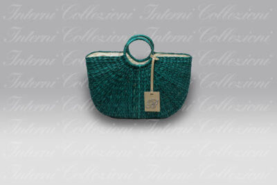 Borsa Paglia Baia delle Sirene smeraldo Blumarine