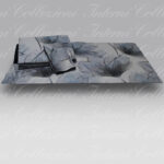 Completo Letto Abstract Flower grigio Mirabello