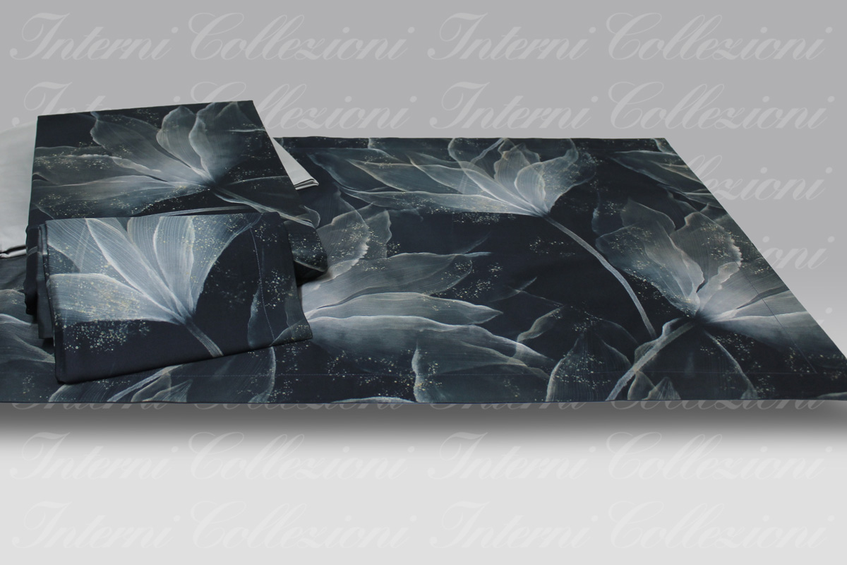Completo Sacco Abstract Flower blu Mirabello