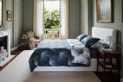 Completo Sacco Abstract Flower blu Mirabello