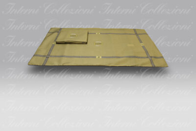 Coppia Federe Lounge caramello Borbonese