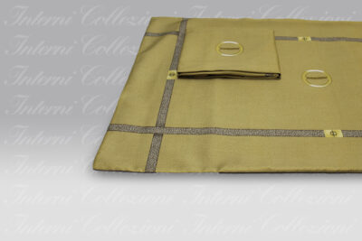 Coppia Federe Lounge caramello Borbonese