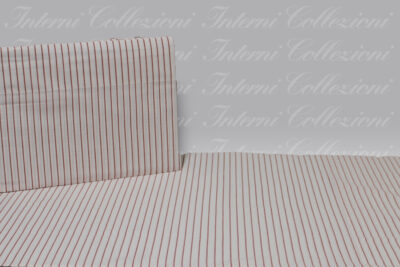 Parure Letto Azimut 9999 bianco-rosso Bossi Casa