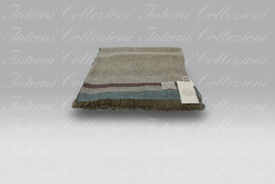 Plaid Daloa lago-ecrù-viola Cecchi e Cecchi Agolab