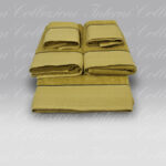 Set Spugna 5 pezzi Piper ocra David Home Collection