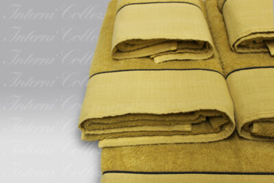 Set Spugna 5 pezzi Piper ocra David Home Collection