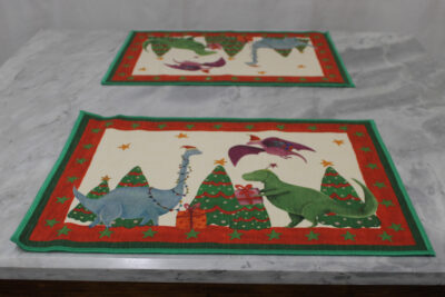 Set tovagliette MYMAT Jurassic Tessitura Toscana Telerie