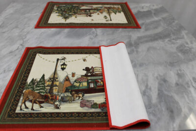 Set tovagliette MYMAT Natalis Tessitura Toscana Telerie