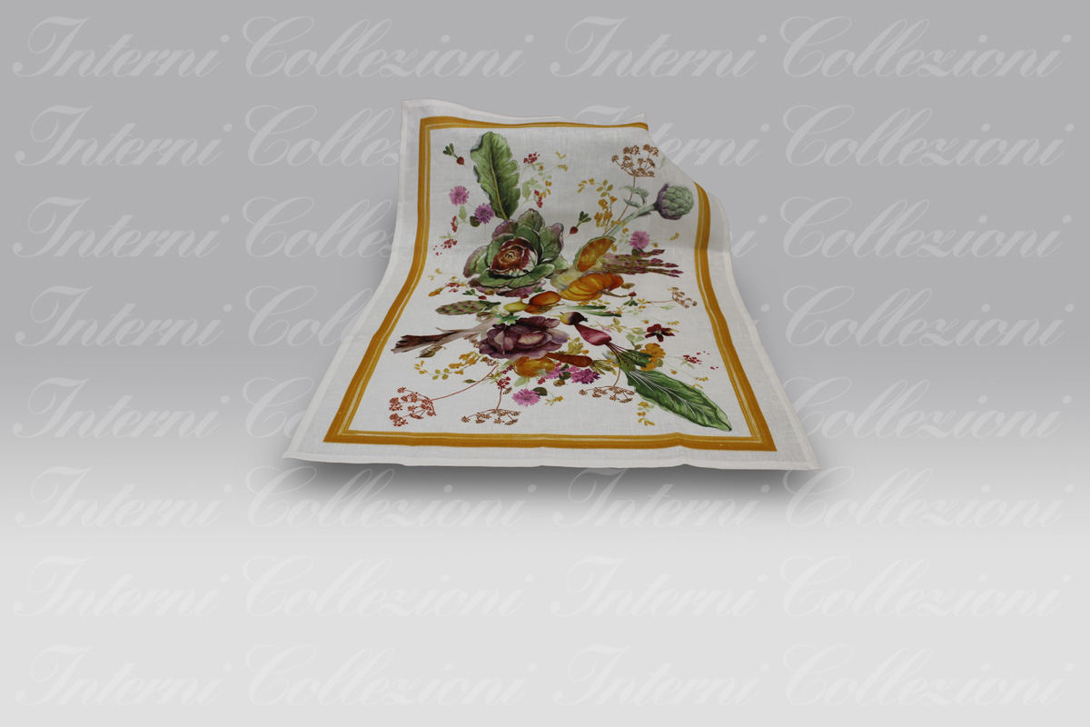 Strofinaccio Hortus-arancio Tessitura Toscana Telerie (1) Strofinaccio Hortus-arancio Tessitura Toscana Telerie